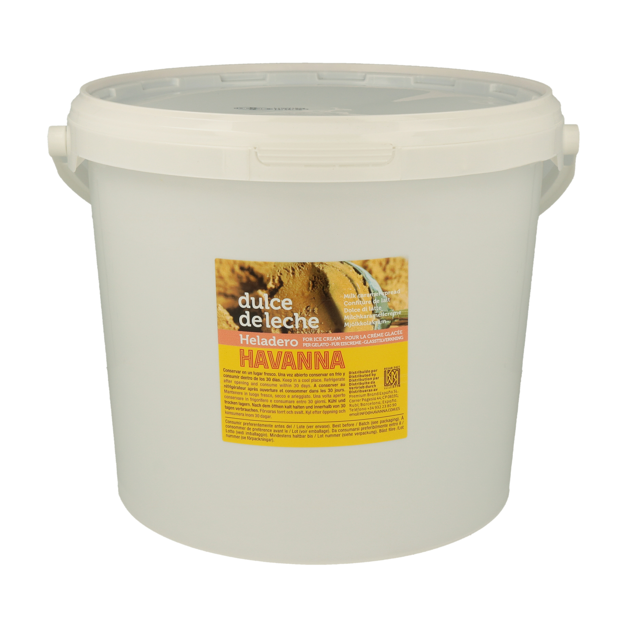 DULCE DE LECHE x GELATO / HELADERO / ICE CREAM X 7 KG HAVANNA (2 x CT.) DULCE DE LECHE x GELATO / HELADERO / ICE CREAM X 7 KG HAVANNA (2 x CT.)