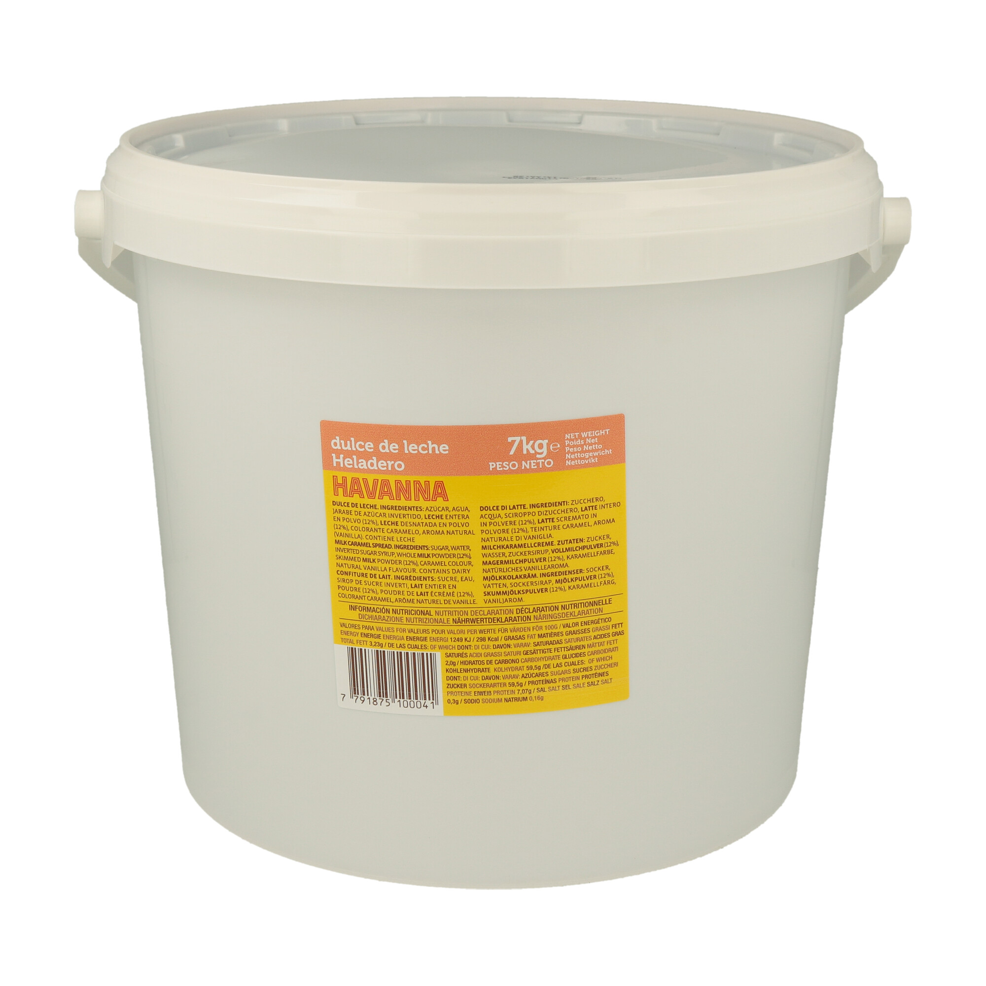 DULCE DE LECHE x GELATO / HELADERO / ICE CREAM X 7 KG HAVANNA (2 x CT.) - 1 DULCE DE LECHE x GELATO / HELADERO / ICE CREAM X 7 KG HAVANNA (2 x CT.) - 1