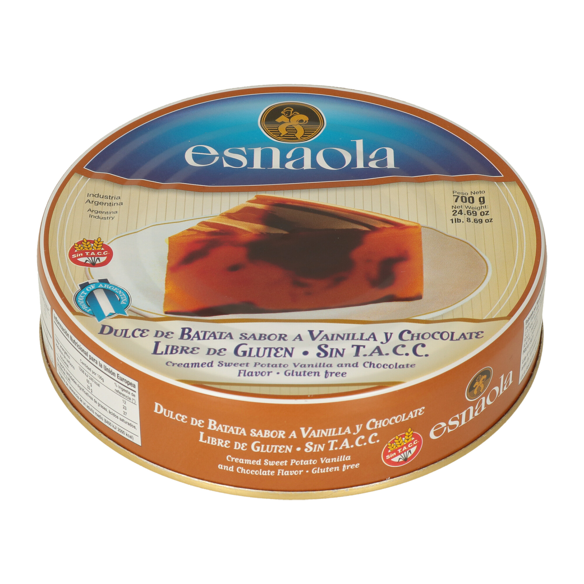 DULCE DE BATATA ESNAOLA CIOCCOLATO x 700gr - 1 DULCE DE BATATA ESNAOLA CIOCCOLATO x 700gr - 1