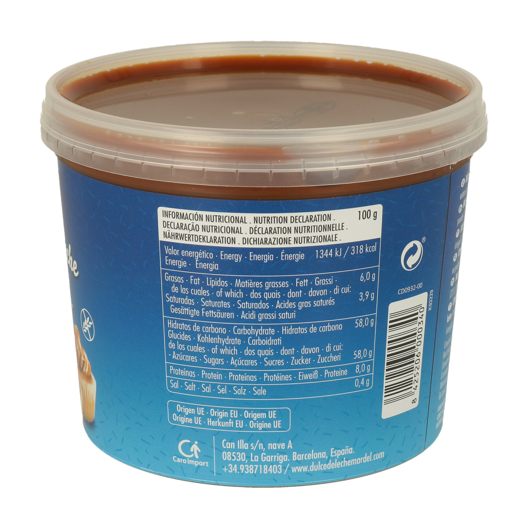 DULCE DE LECHE MARDEL PASTELERO REPOSTERO PLASTICO (1KG) (CT 6pz) - 2 DULCE DE LECHE MARDEL PASTELERO REPOSTERO PLASTICO (1KG) (CT 6pz) - 2