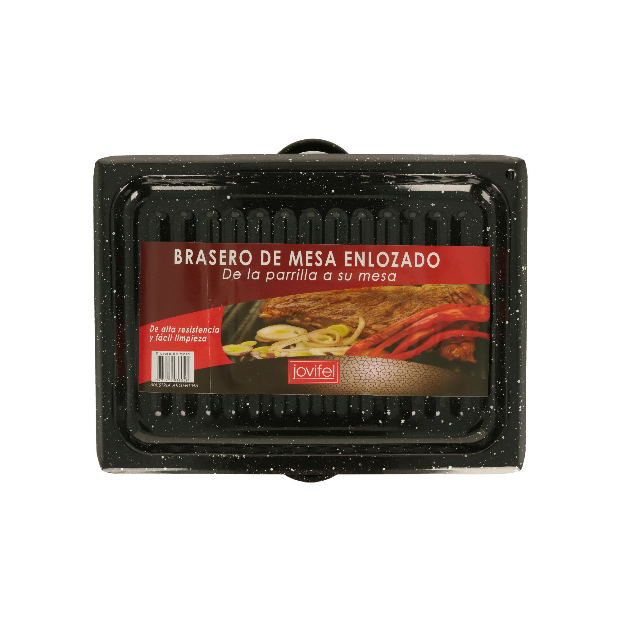 BRASERO ENLOZADO PATAS FIJAS 33X27X13 - 2