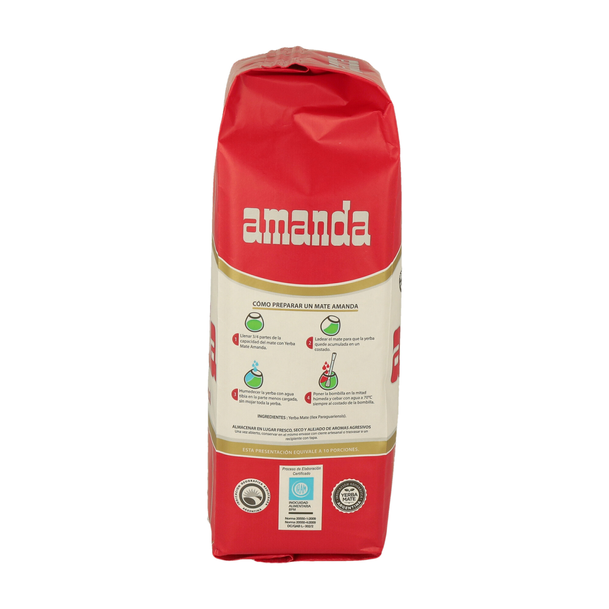 YERBA MATE AMANDA  500GR (CT. DA 10) - 3