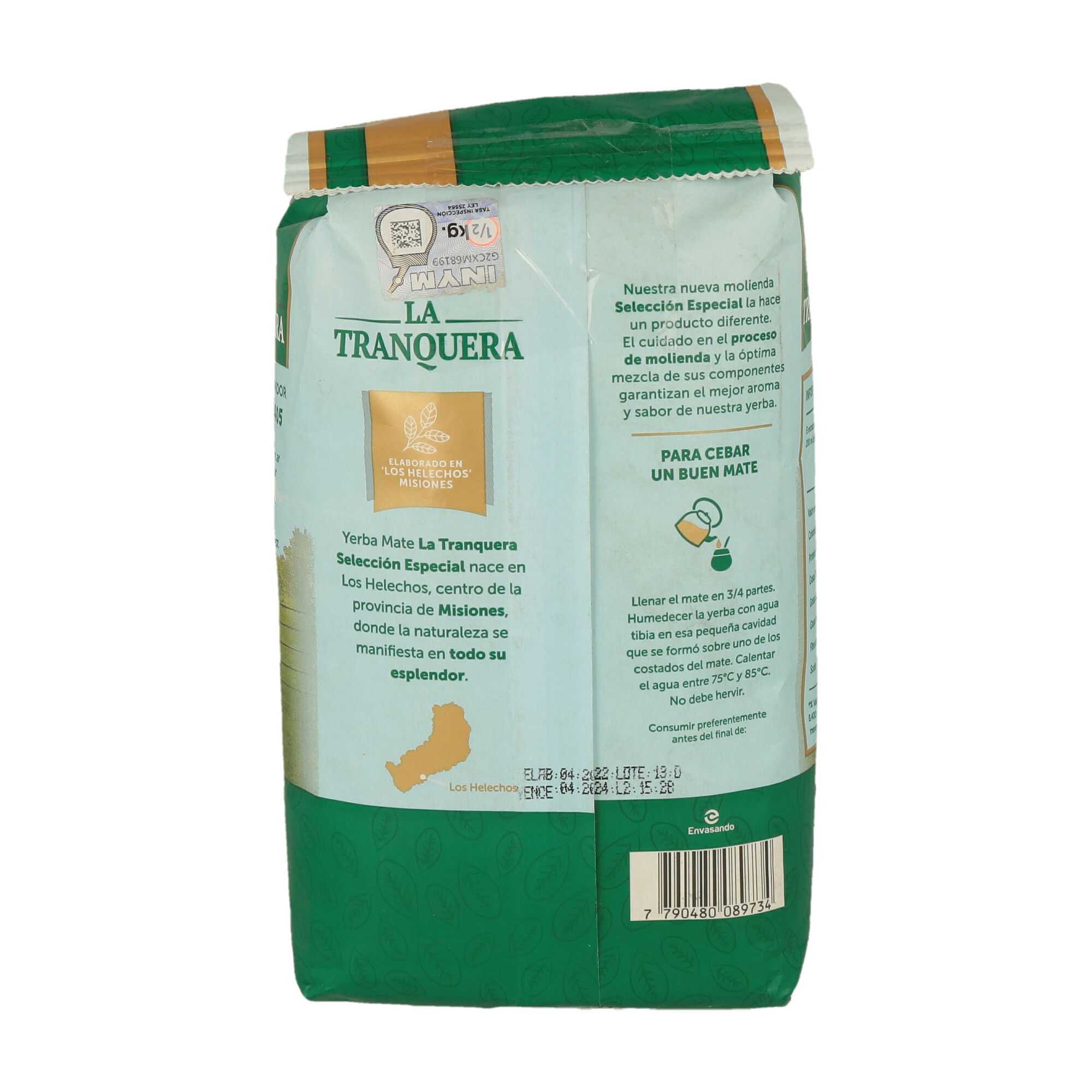 YERBA MATE LA TRANQUERA 500GR (CT. DA 12) - 3