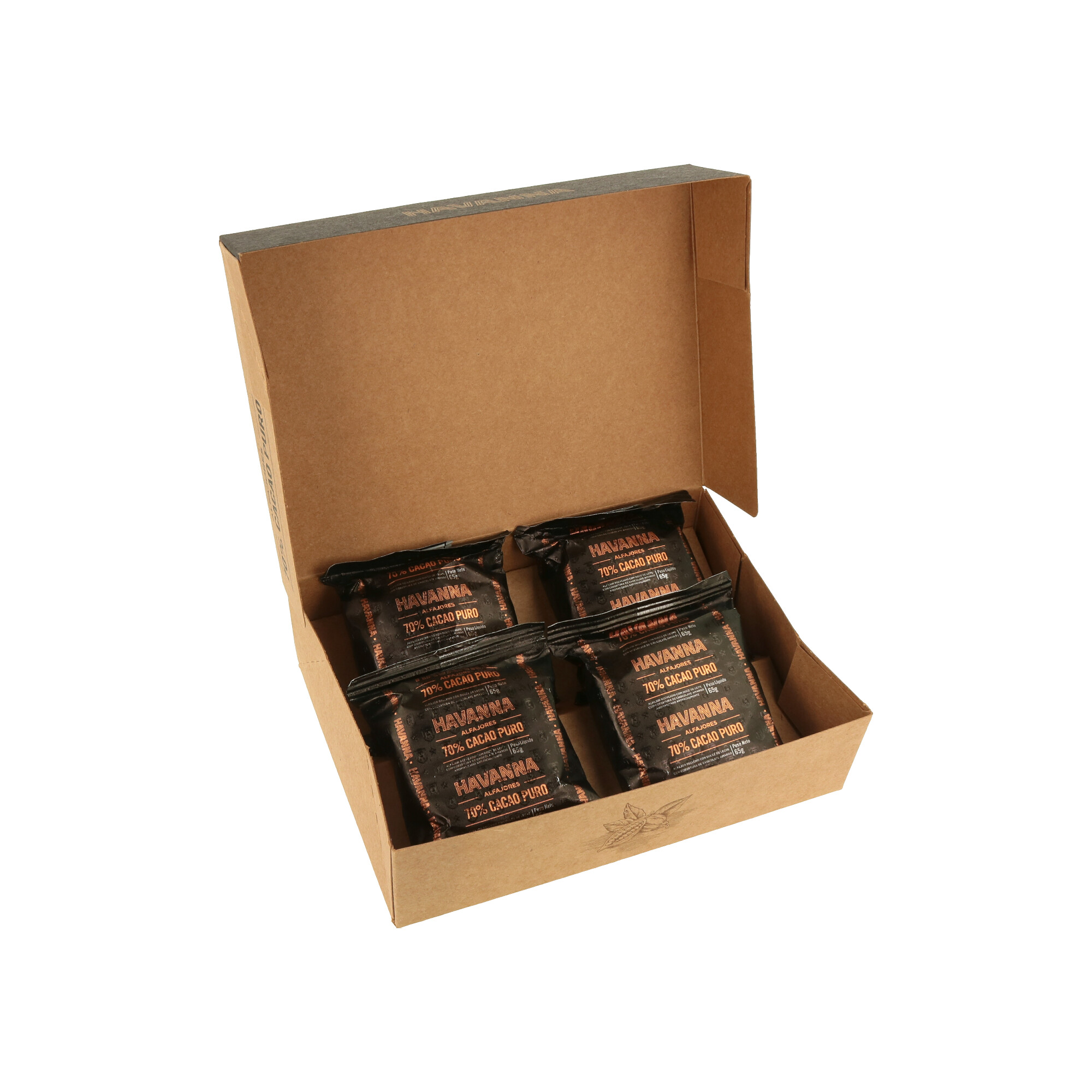 ALFAJORES 70% CACAO PURO HAVANNA 260GR (1 x 4) . (ORD FORN. CT DA 12 X 4) - 1 ALFAJORES 70% CACAO PURO HAVANNA 260GR (1 x 4) . (ORD FORN. CT DA 12 X 4) - 1