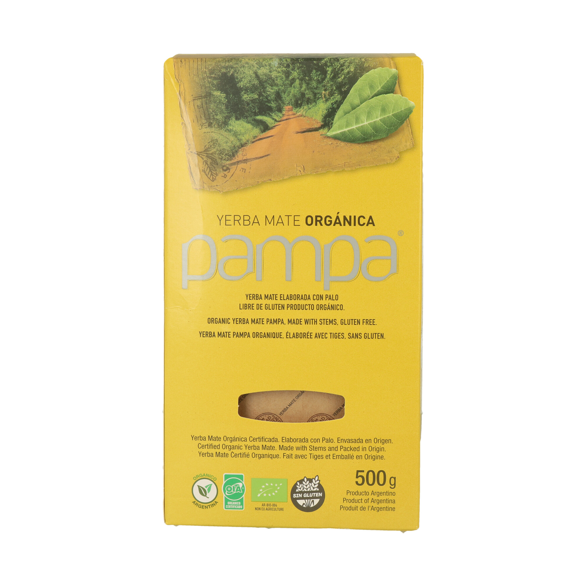 YERBA MATE PAMPA ORGANICA  500 GR . (CT. DA 10) UN