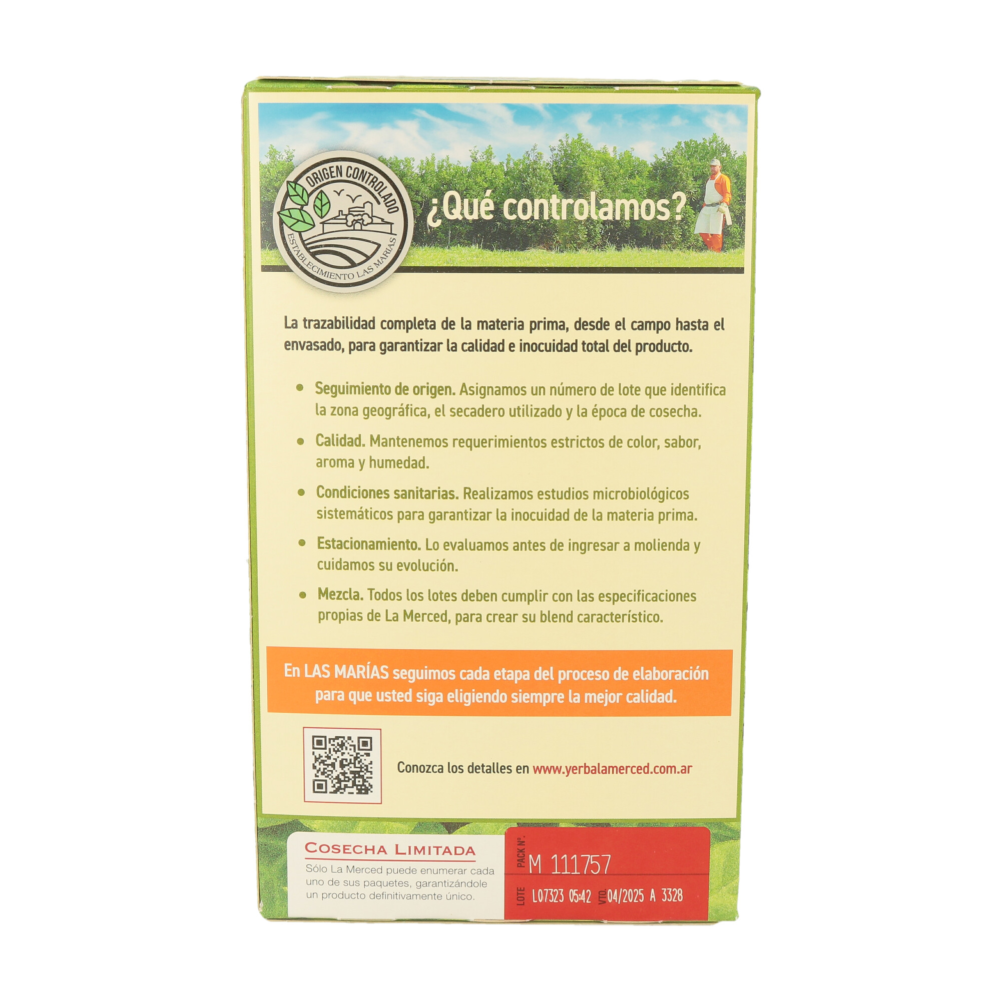 YERBA MATEDE CAMPO LA MERCED 500GR (CT. DA 6) - 2