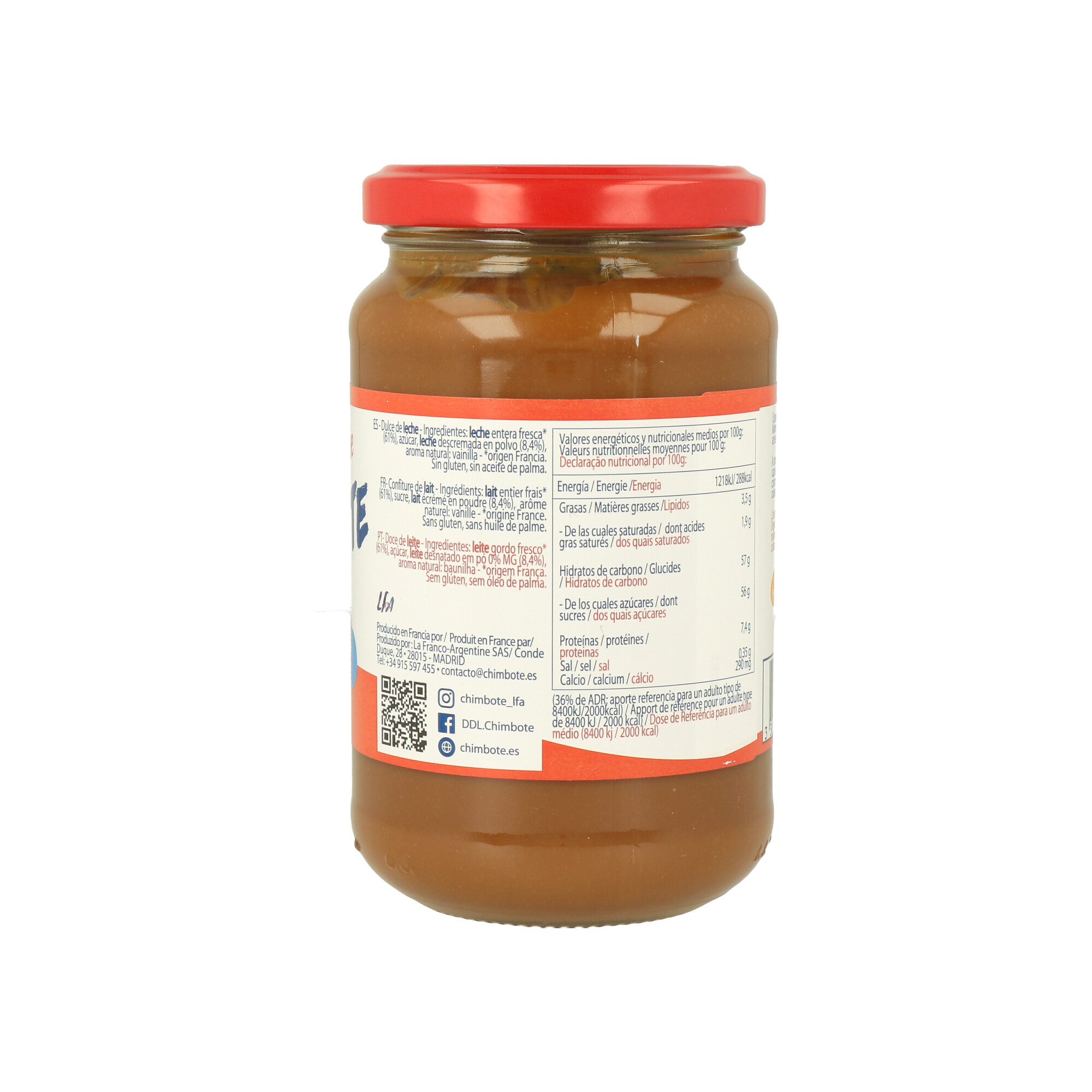 DULCE DE LECHE CHIMBOTE X 430 gr. (CT DA 6) - 1 DULCE DE LECHE CHIMBOTE X 430 gr. (CT DA 6) - 1
