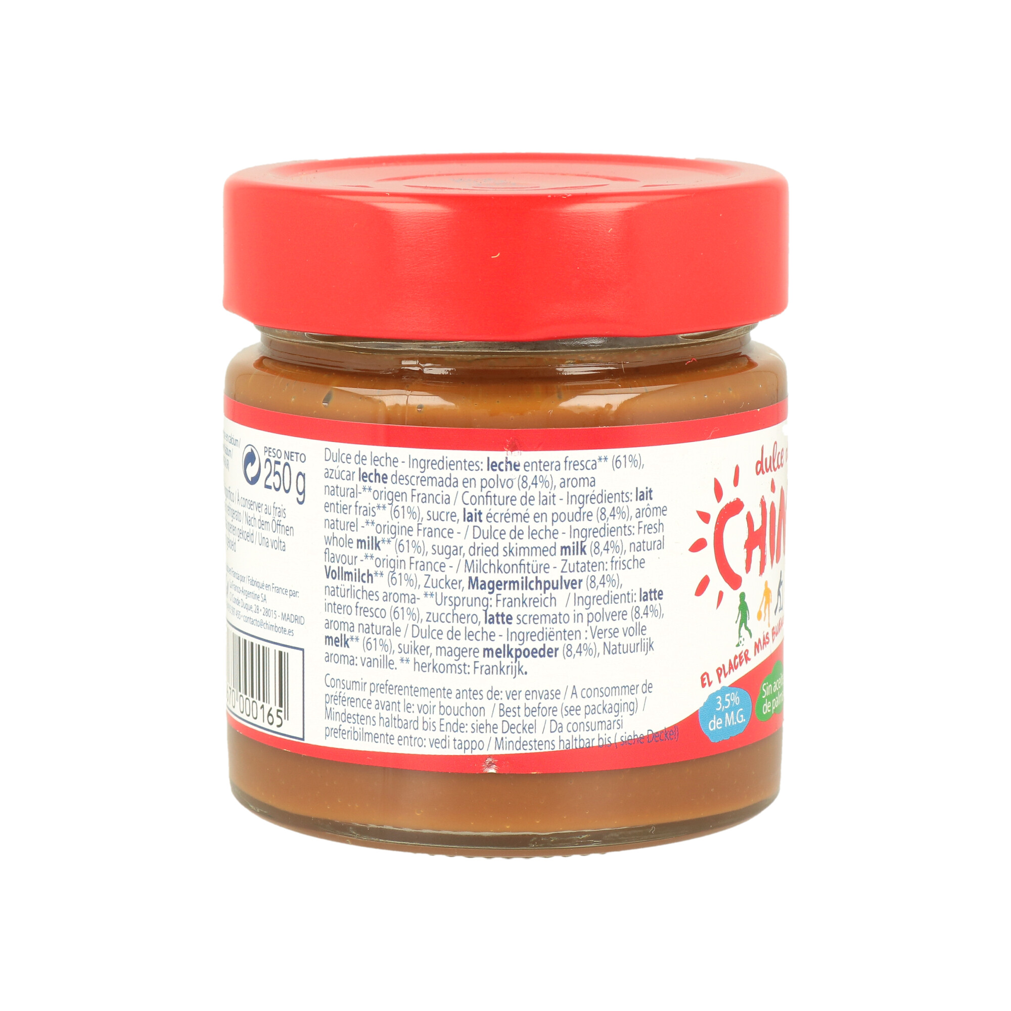 DULCE DE LECHE CHIMBOTE X 250 gr. (CT DA 6) - 2 DULCE DE LECHE CHIMBOTE X 250 gr. (CT DA 6) - 2