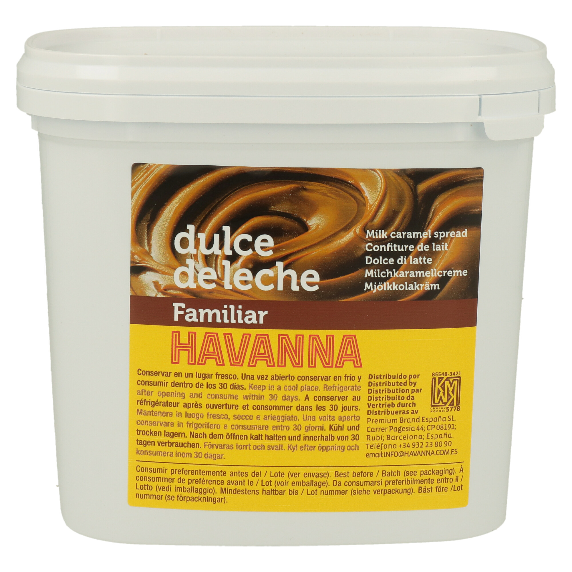 DULCE DE LECHE FAMILIAR X 1 KG HAVANNA (CT DA 6 CONF) DULCE DE LECHE FAMILIAR X 1 KG HAVANNA (CT DA 6 CONF)
