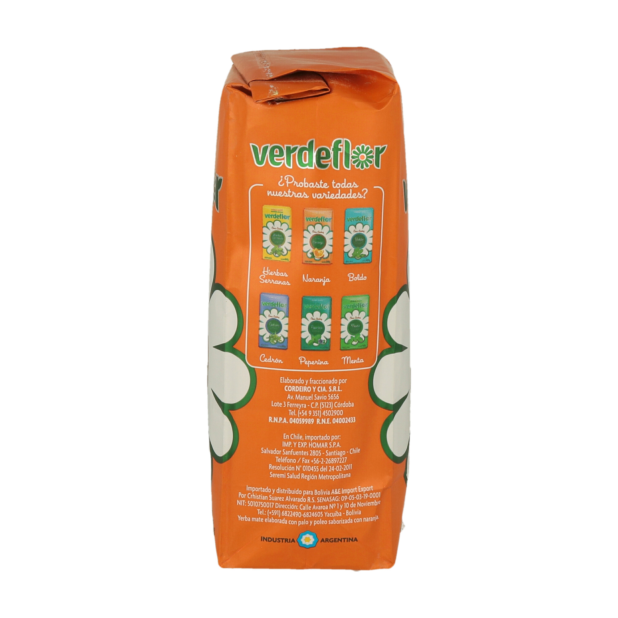 YERBA MATE NARANJA VERDEFLOR X 500GR  (CT 10 ) - 2