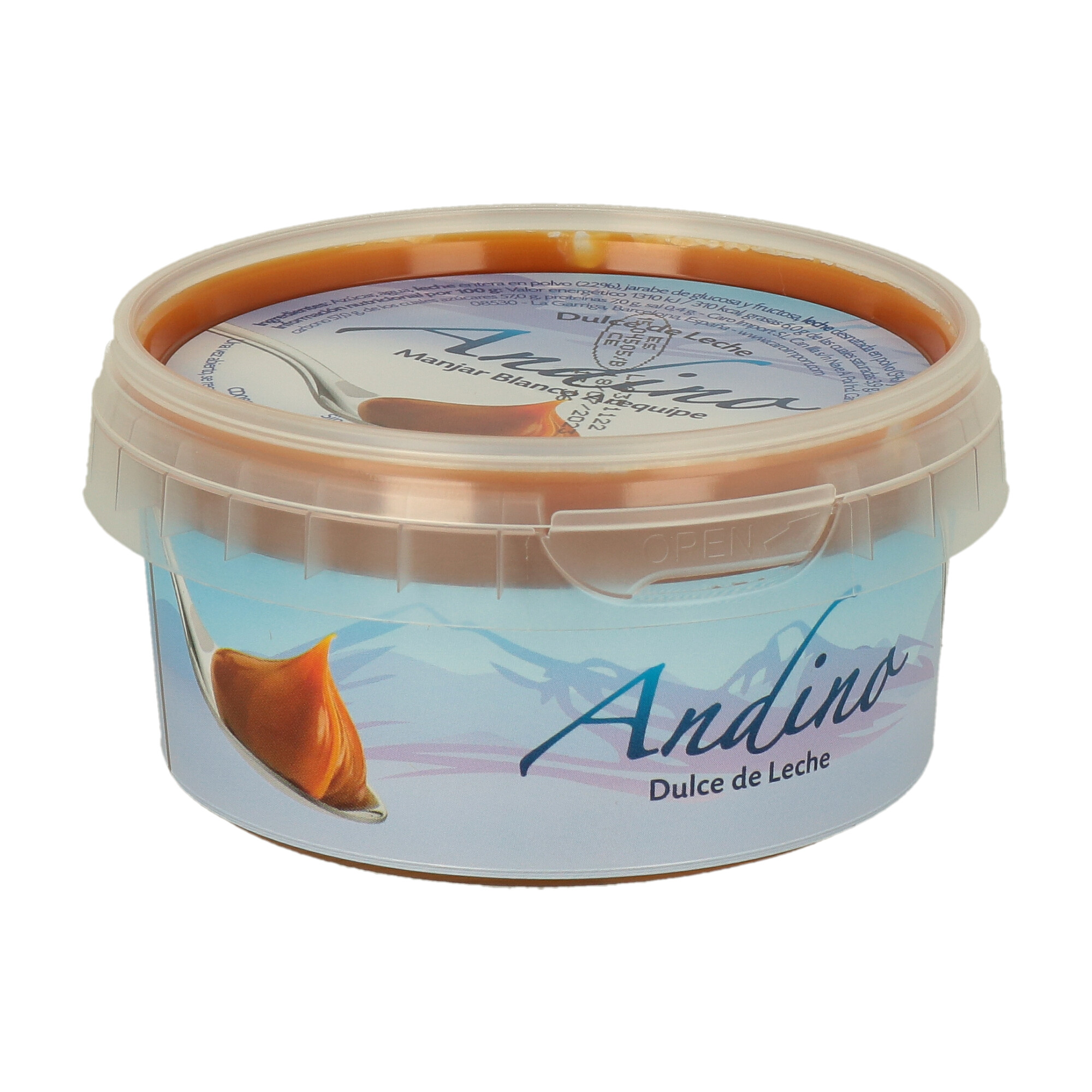 DULCE DE LECHE ANDINO CT DA 12 (1 x 250gr.) - 2 DULCE DE LECHE ANDINO CT DA 12 (1 x 250gr.) - 2