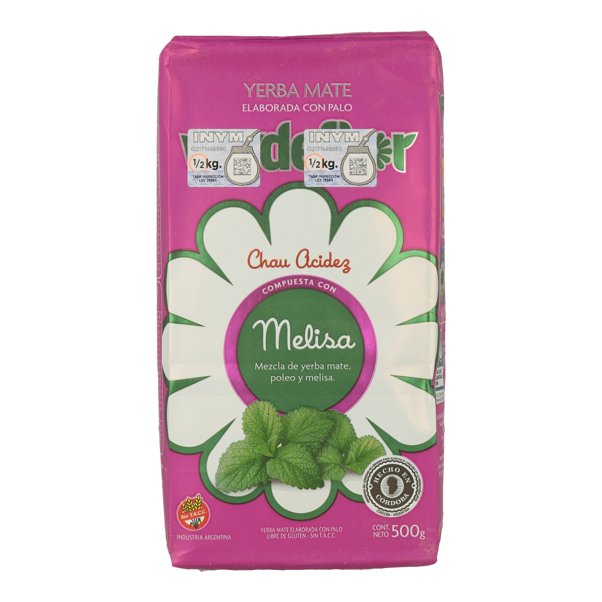 YERBA MATE VERDEFLOR MELISA 500 GR (CT 12)