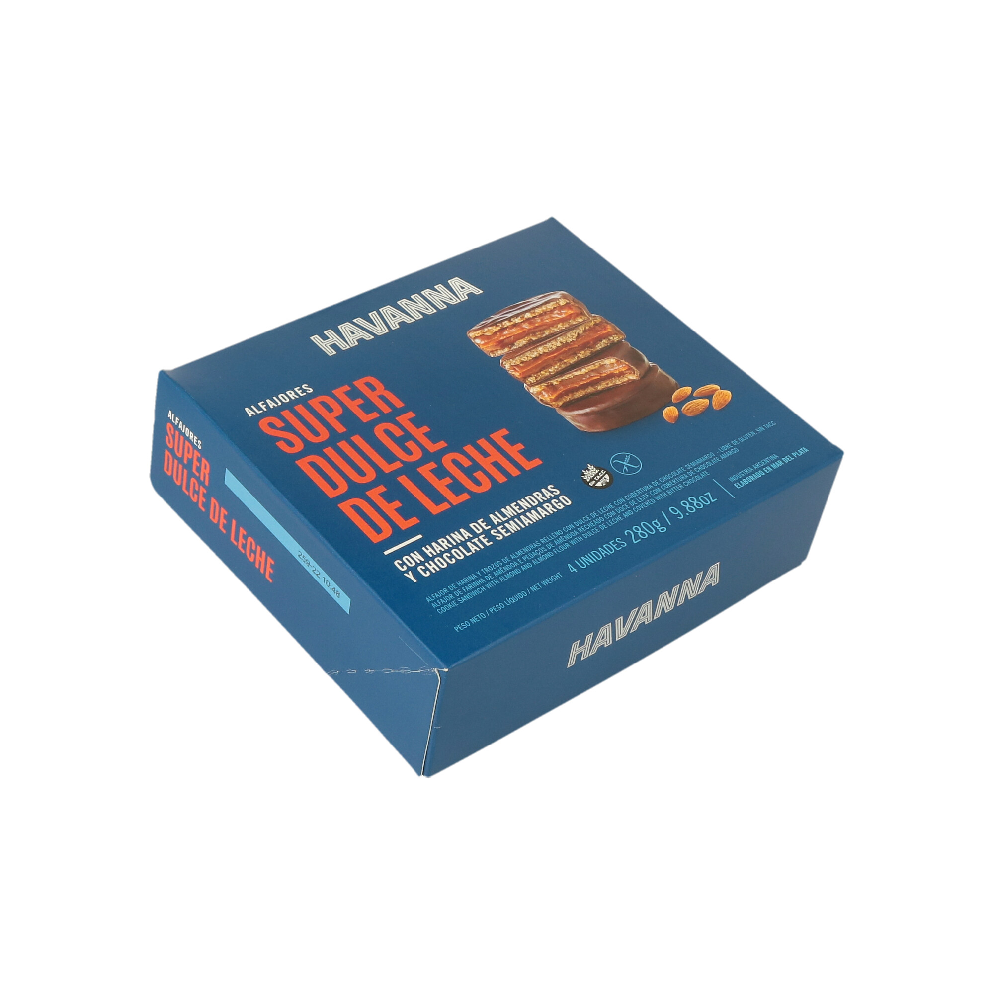 ALFAJORES SUPER DULCE DE LECHE HAVANNA 0.282 gr. (1 x 4) ALFAJORES SUPER DULCE DE LECHE HAVANNA 0.282 gr. (1 x 4)