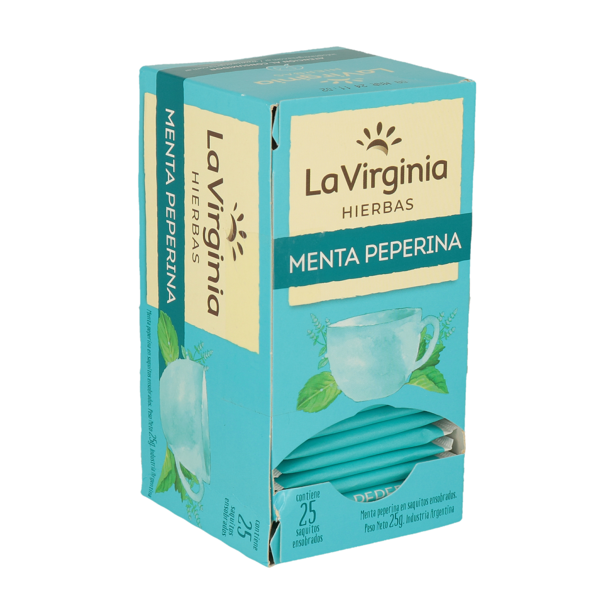 Te menta peperina  LA VIRGINIA X  25 saquitos UN
