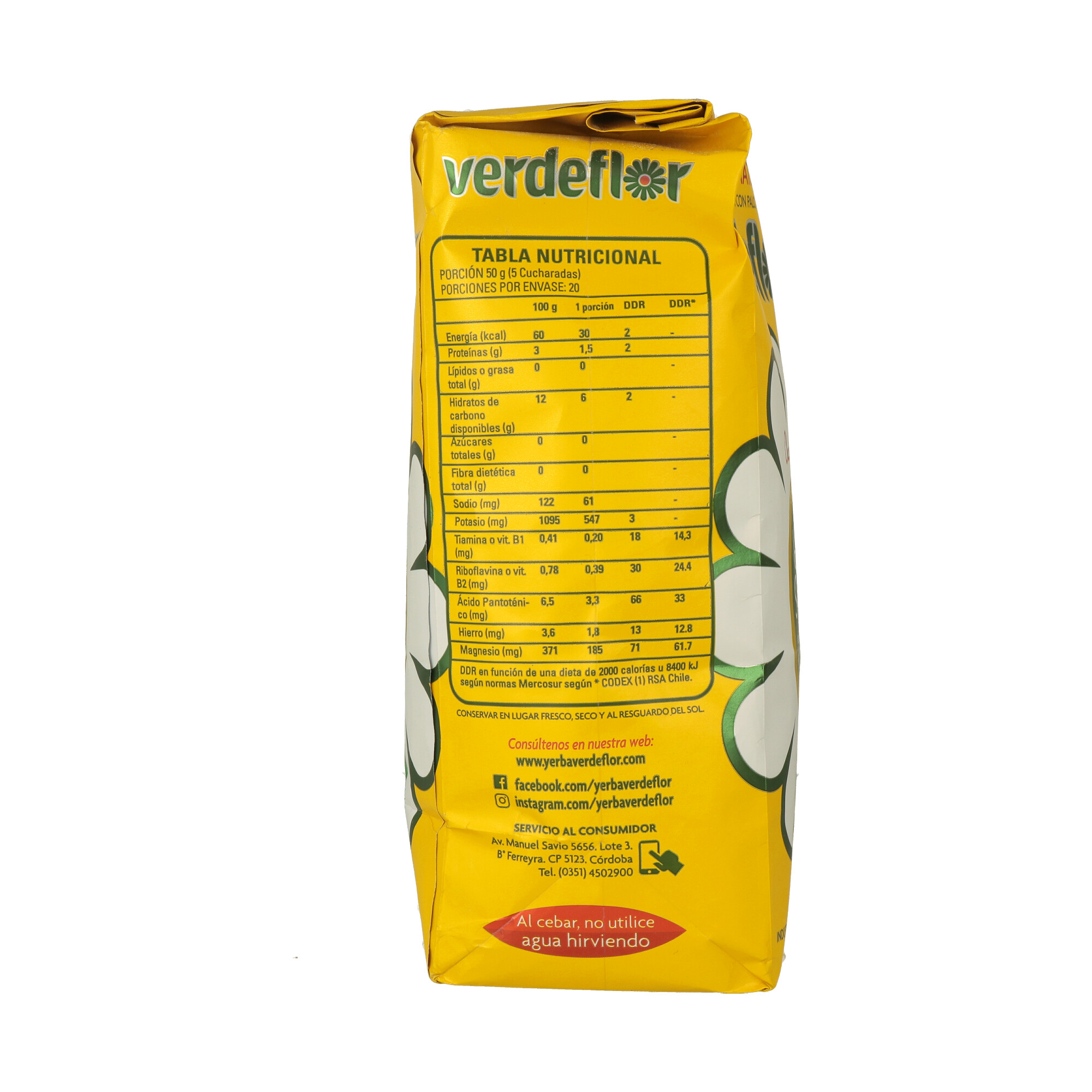 Yerba mate hierbas serranas VERDEFLOR  1kg(CT 6) - 1