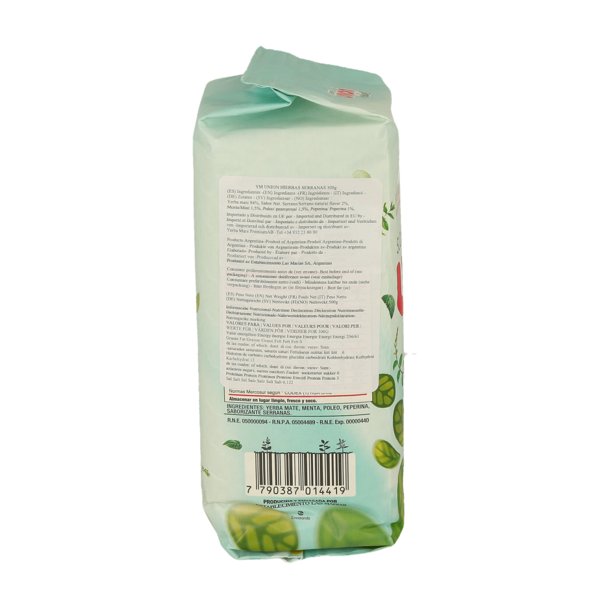 YERBA MATE HIERBAS SERRANAS  UNION 500 GR (CT 10) - 2