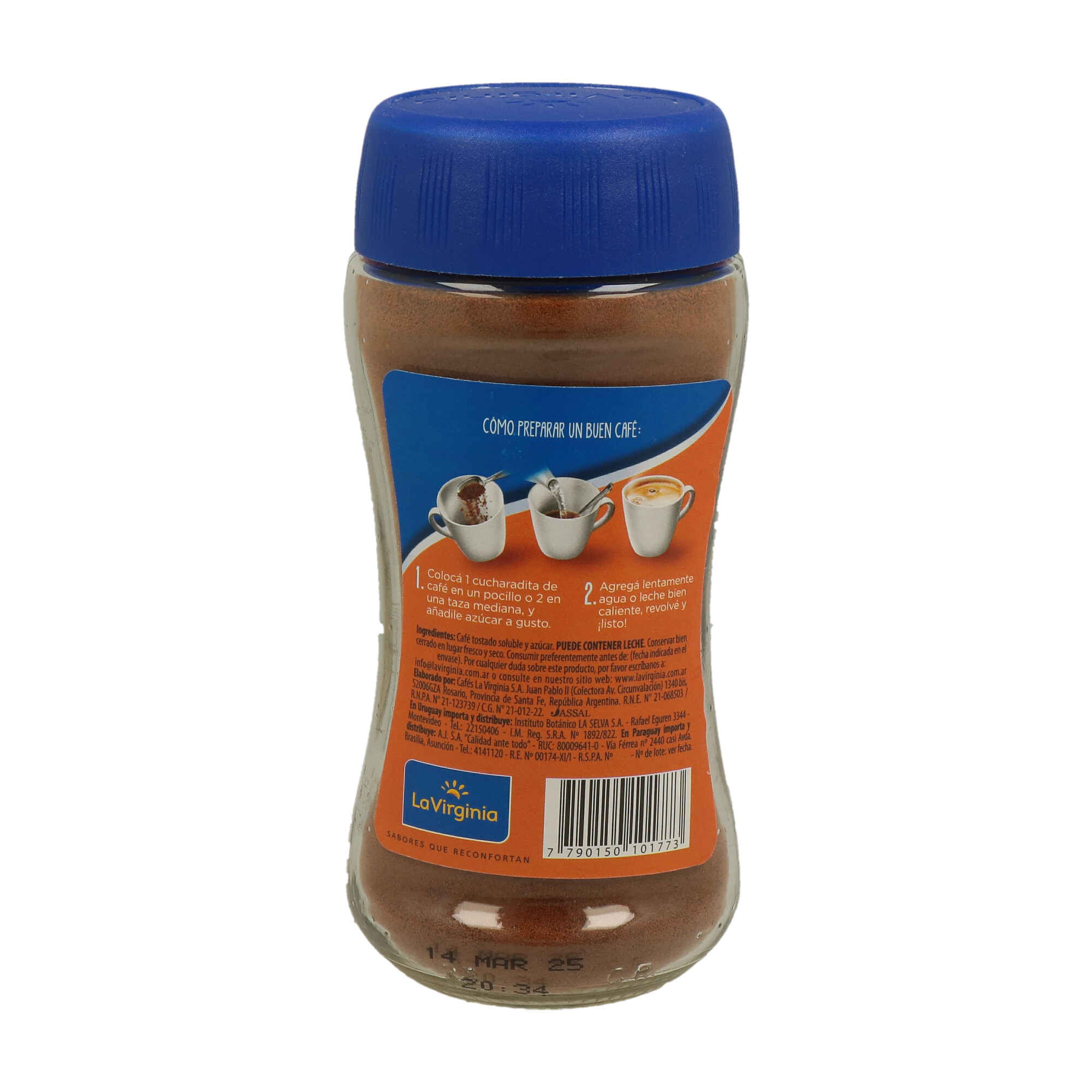 CAFE LA VIRGINIA INSTANTANEO SUAVE X 100 GRS - 1