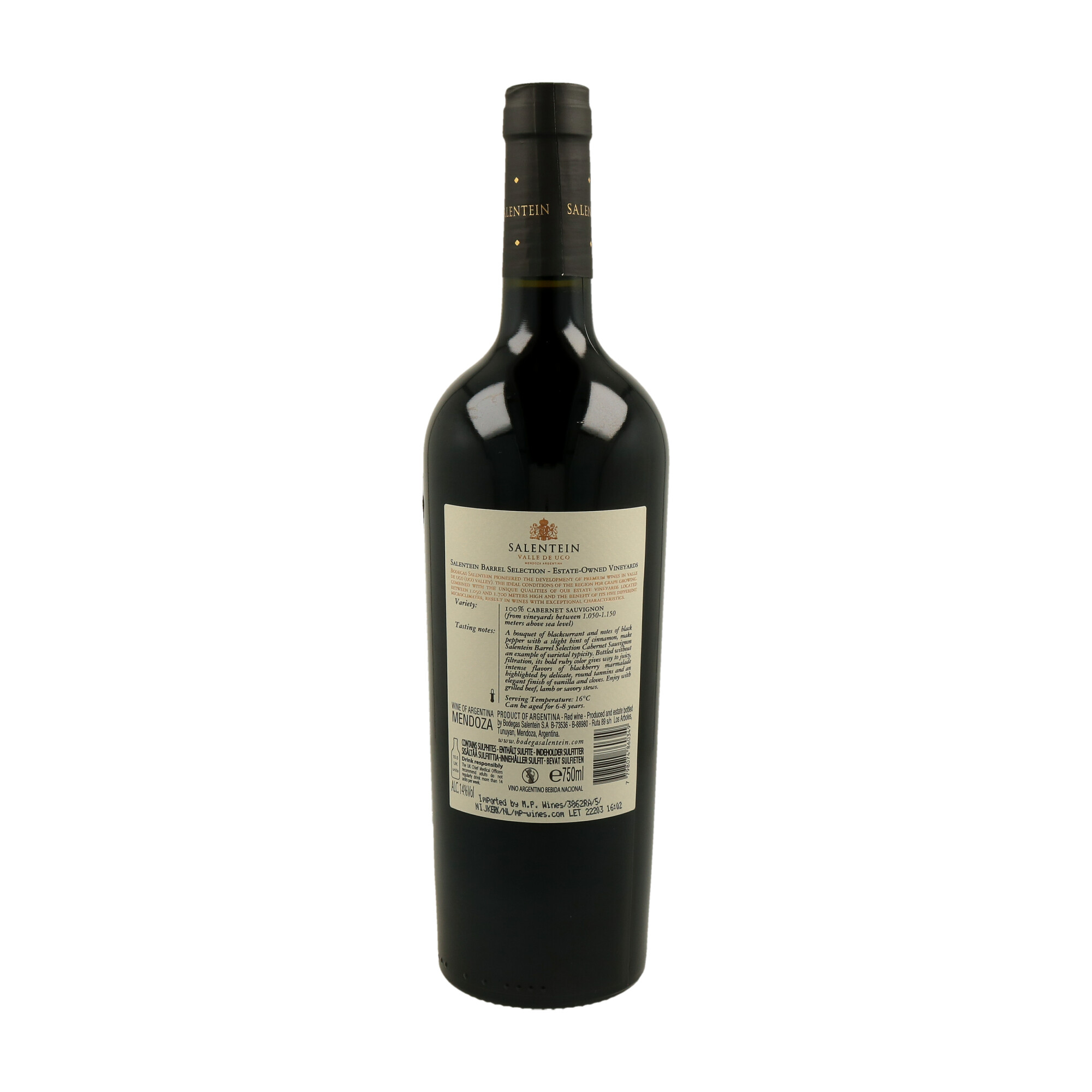 VINO SALENTEIN BARREL CABERNET SAUVIGNON 2021 - 1