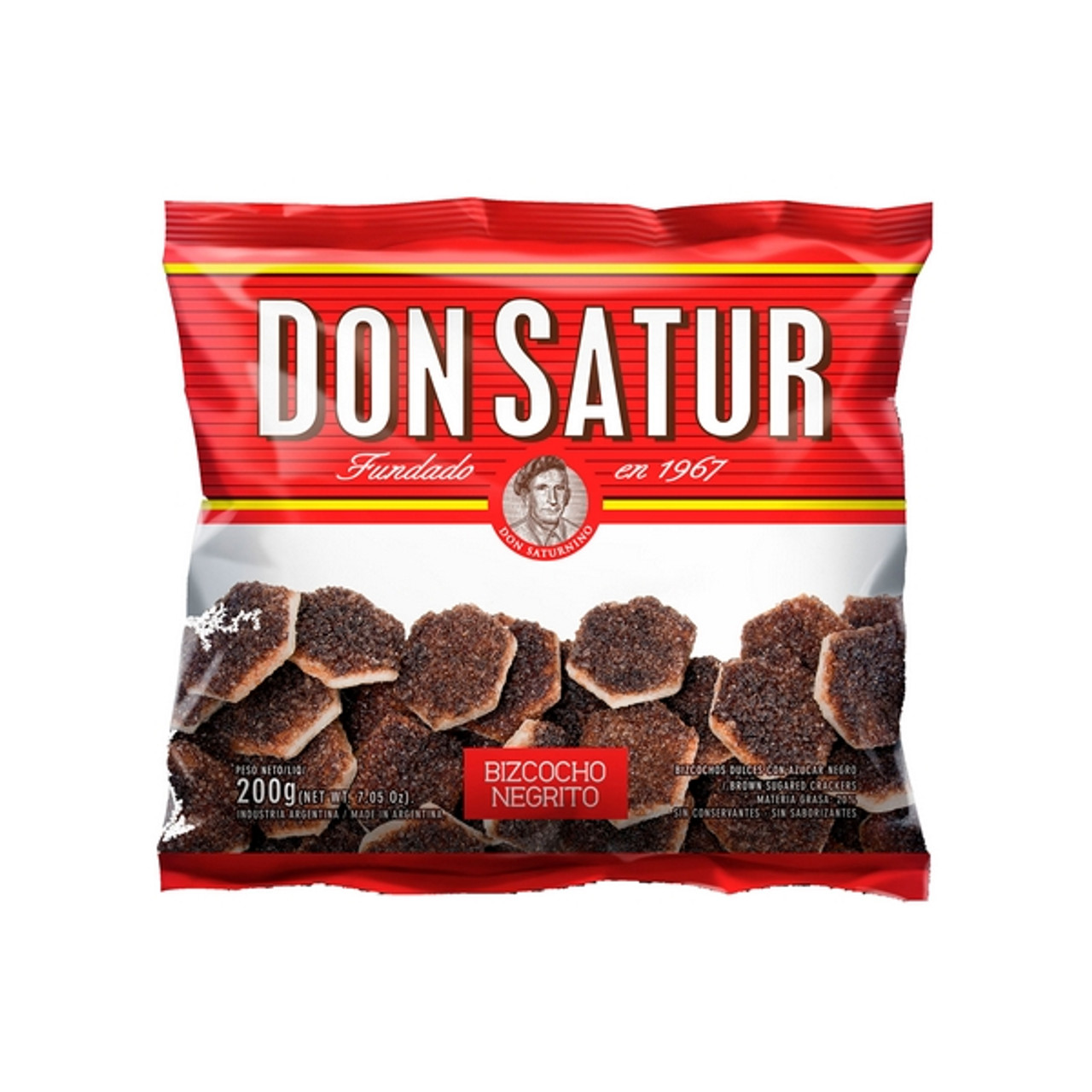 BIZCOCHOS DON SATUR NEGRITO 1 X 200 GR. (CT. DA 30) BIZCOCHOS DON SATUR NEGRITO 1 X 200 GR. (CT. DA 30)