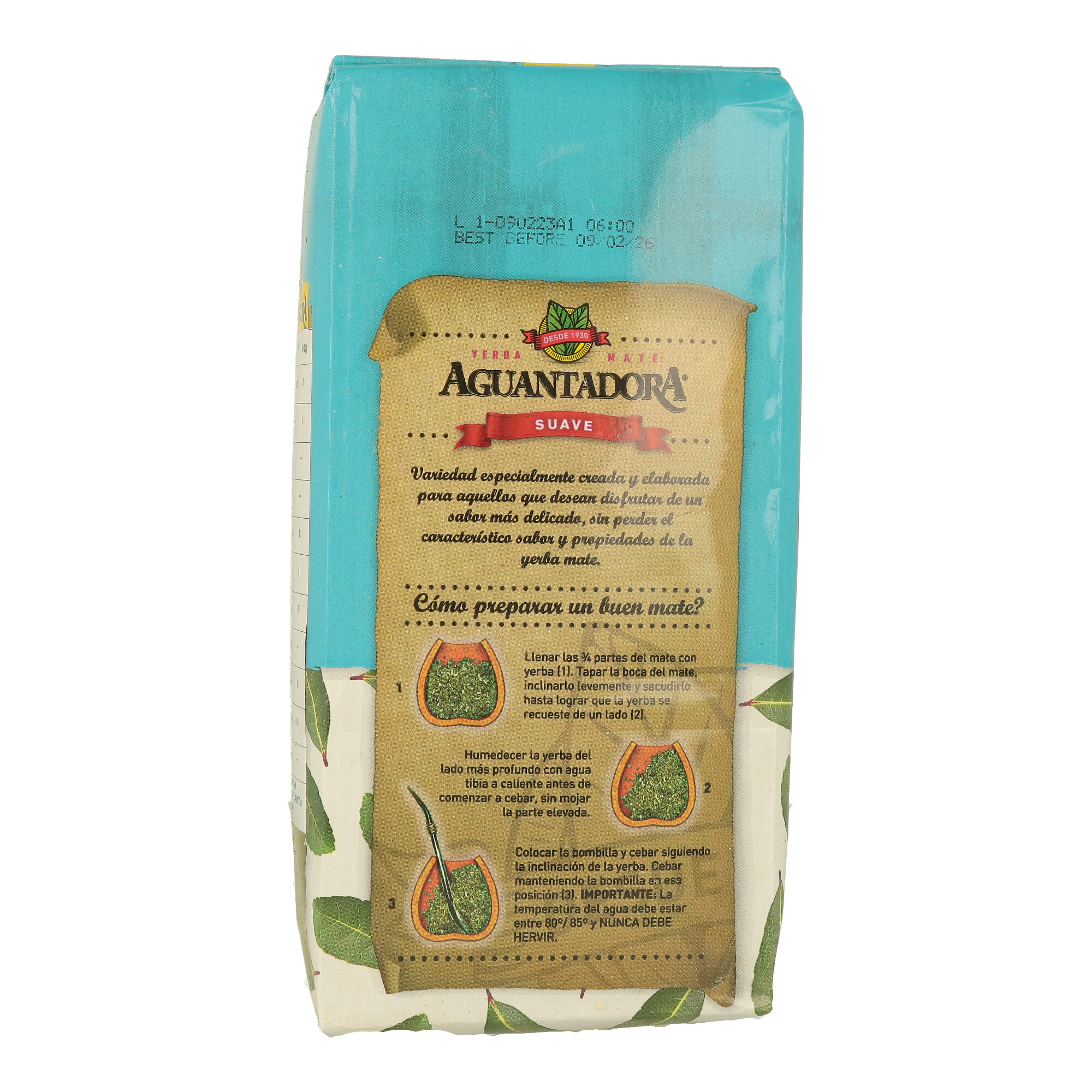 YERBA MATE AGUANTADORA SUAVE  500 GR (CT. DA 10) - 1