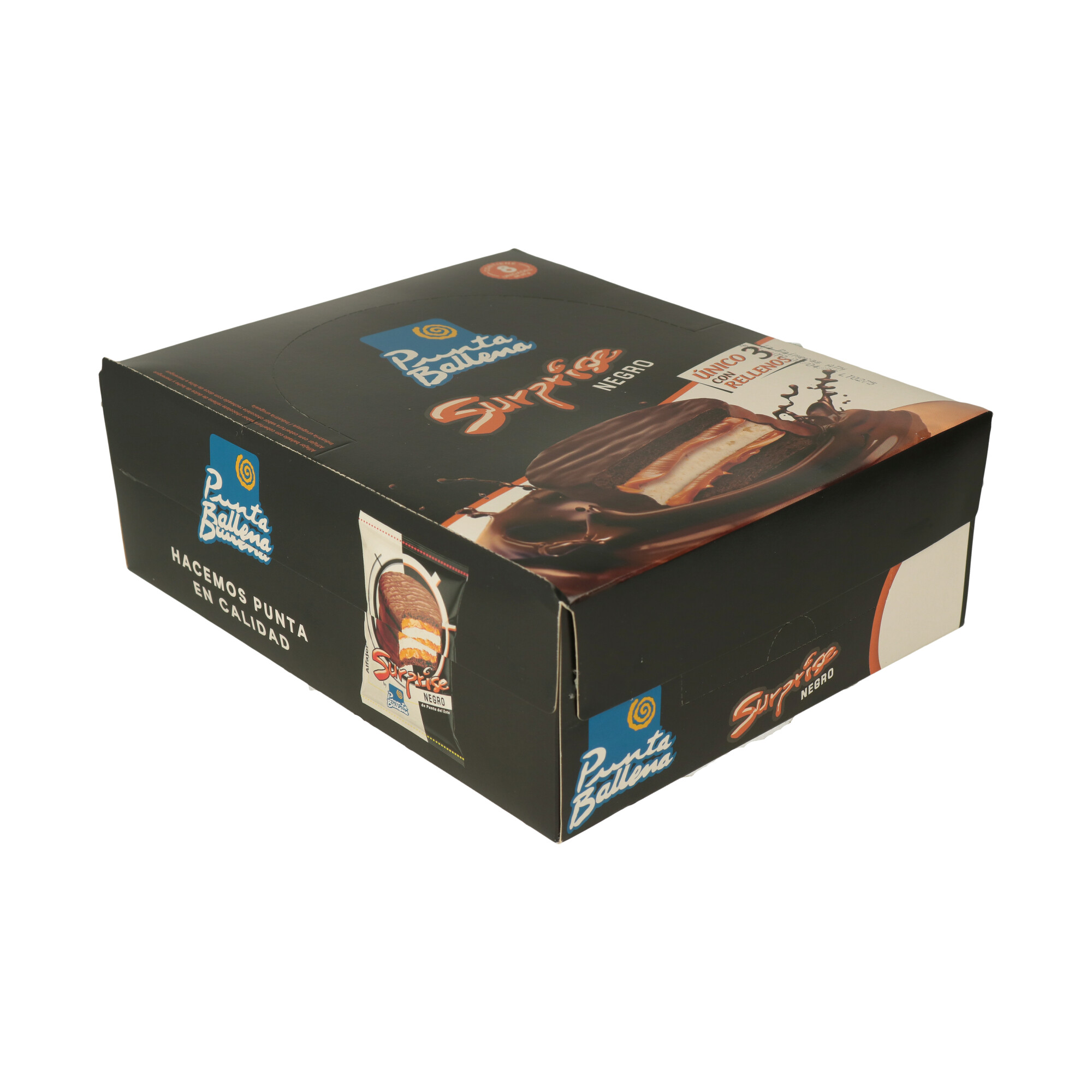 ALFAJORES PUNTA BALLENA SURPRISE NEGRO 60G X 8 UNIDADES ALFAJORES PUNTA BALLENA SURPRISE NEGRO 60G X 8 UNIDADES
