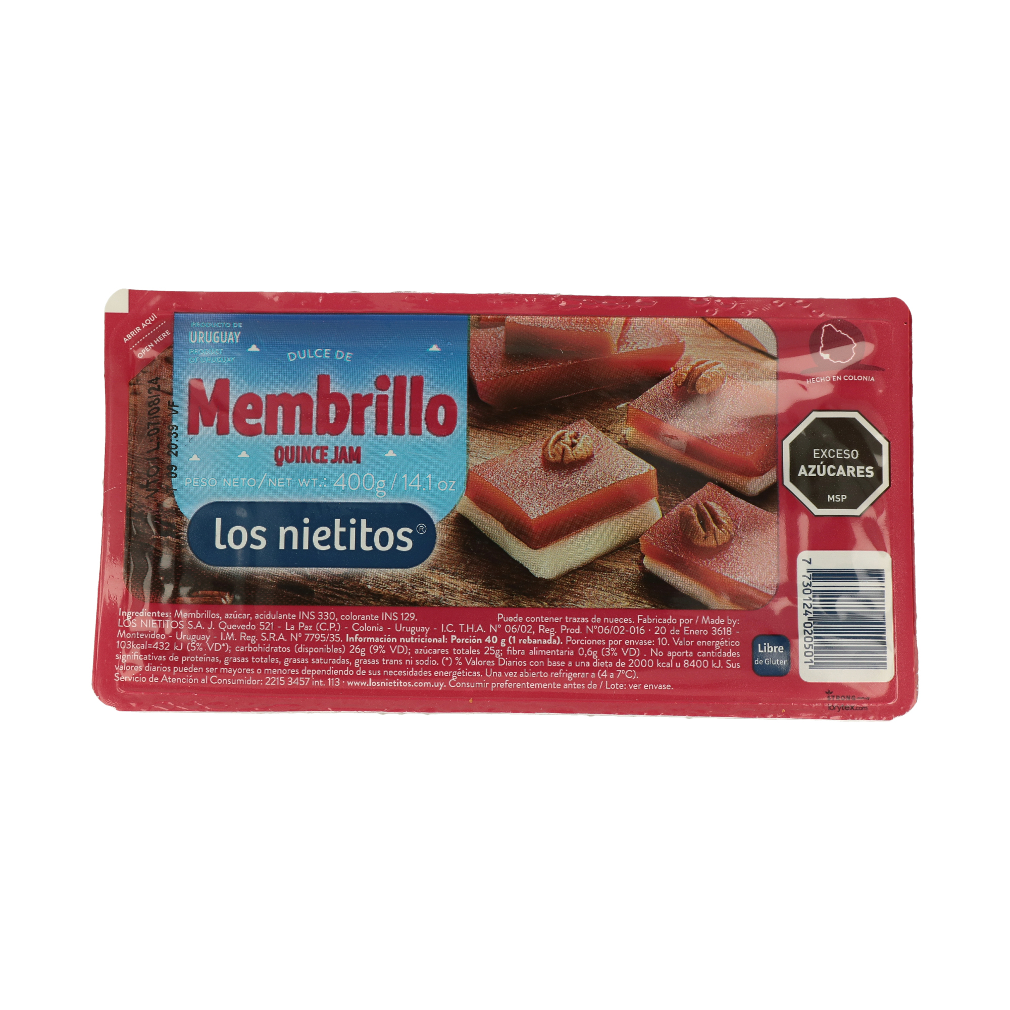 DULCE DE MEMBRILLO LOS NIETITOS X 400 GR (CT DA 24) DULCE DE MEMBRILLO LOS NIETITOS X 400 GR (CT DA 24)