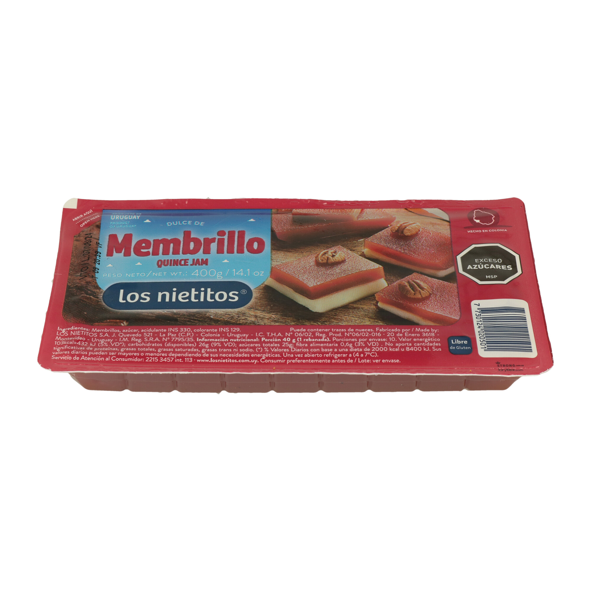 DULCE DE MEMBRILLO LOS NIETITOS X 400 GR (CT DA 24) - 1 DULCE DE MEMBRILLO LOS NIETITOS X 400 GR (CT DA 24) - 1
