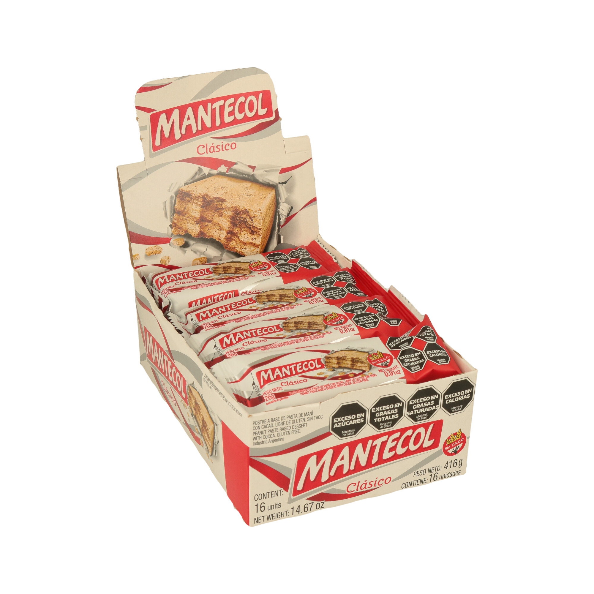 CAJA MANTECOL 416 x 16 UNIDADES ( X 26 GR ) CAJA MANTECOL 416 x 16 UNIDADES ( X 26 GR )