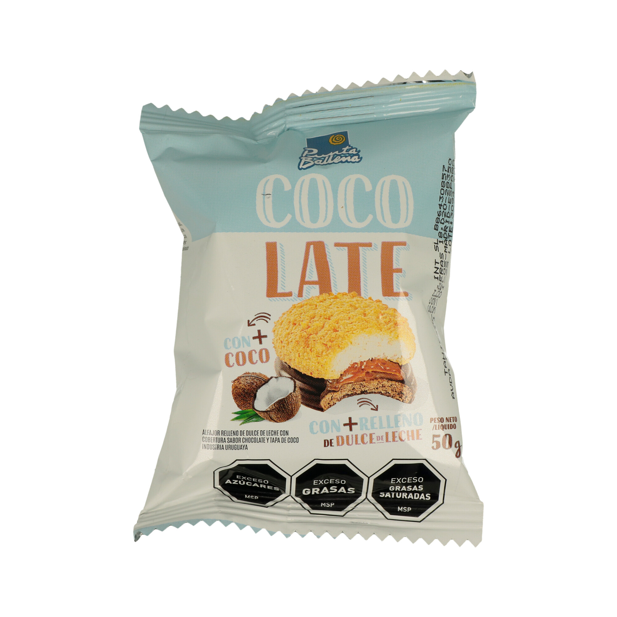 ALFAJORES PUNTA BALLENA LATECOCO 50G SINGOLO ALFAJORES PUNTA BALLENA LATECOCO 50G SINGOLO
