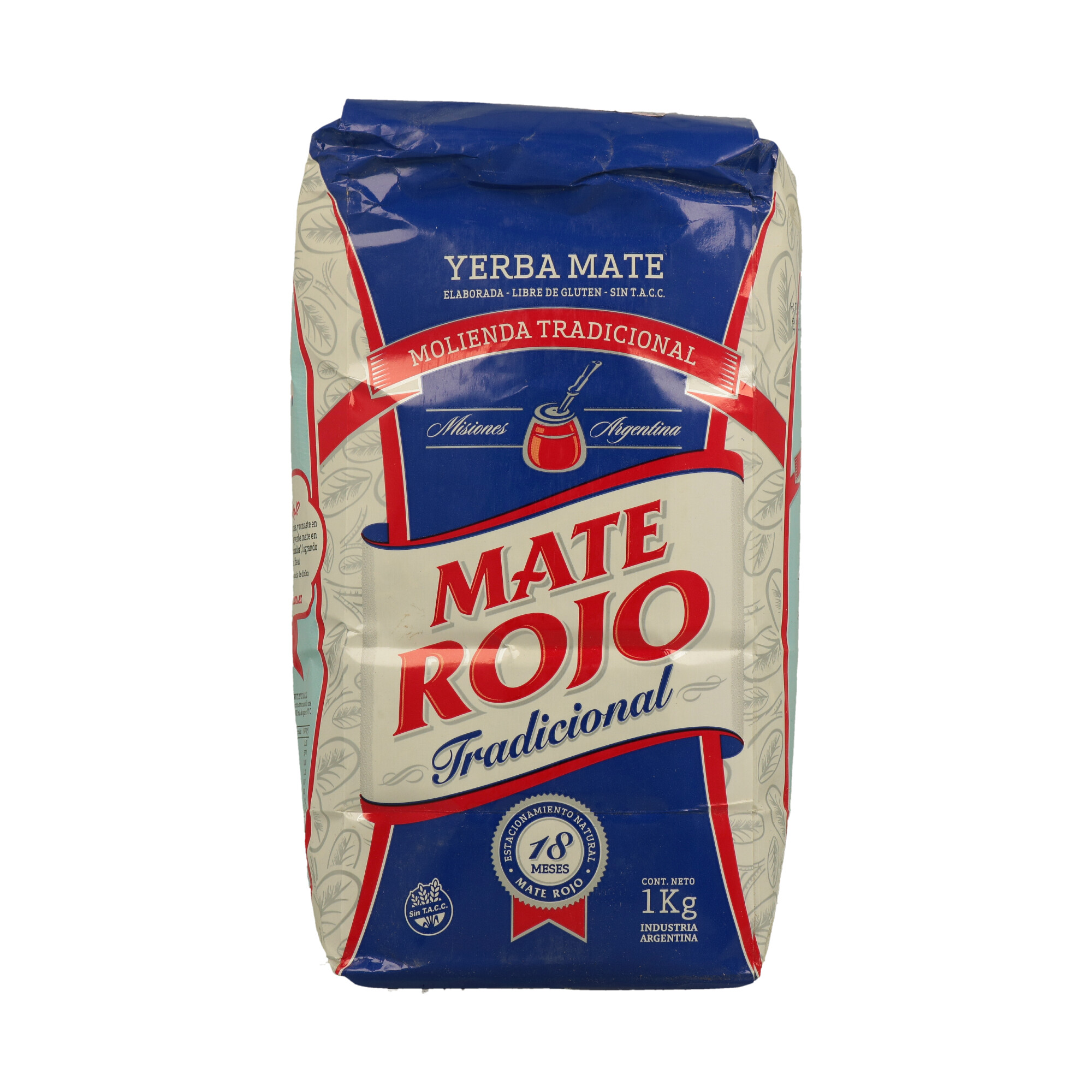 YERBA MATE MATE ROJO TRADICIONAL 1KG (CT. DA 8) UN