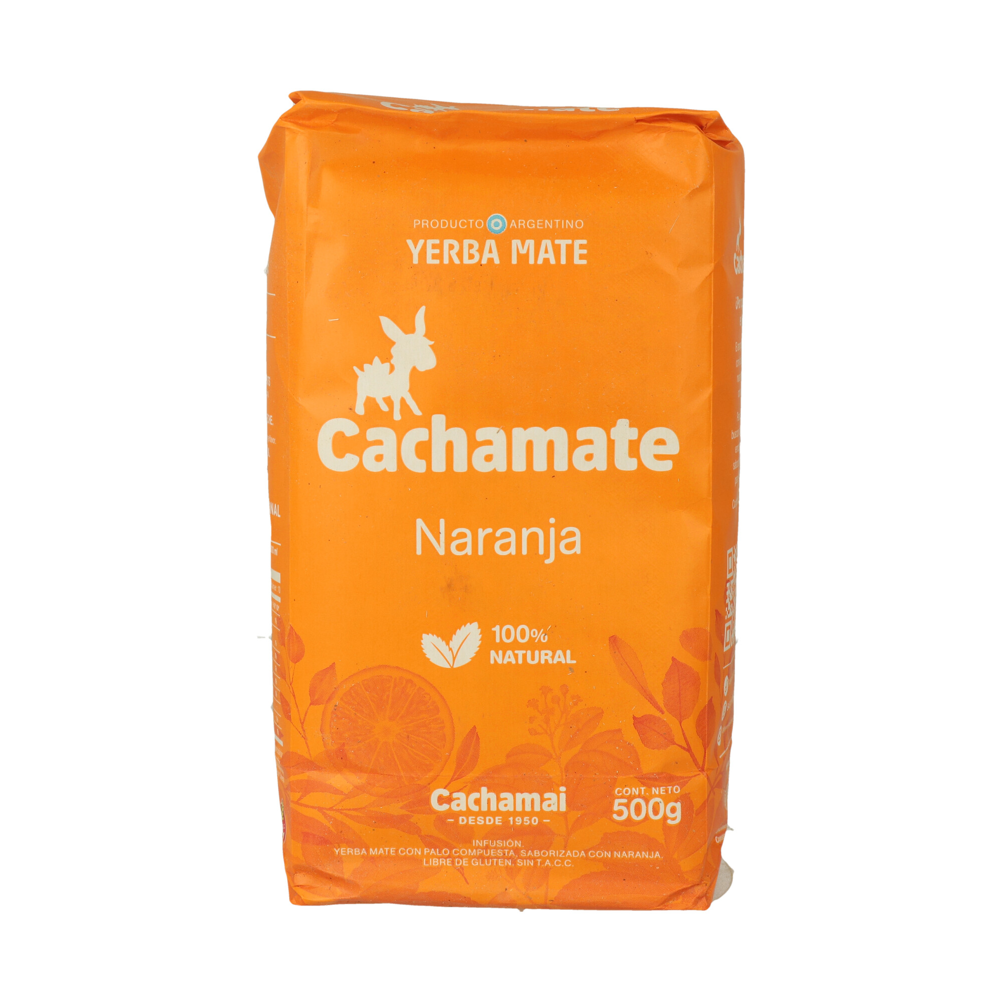 YERBA MATE  CACHAMATE NARANJA X 500GR (CT. DA 12)